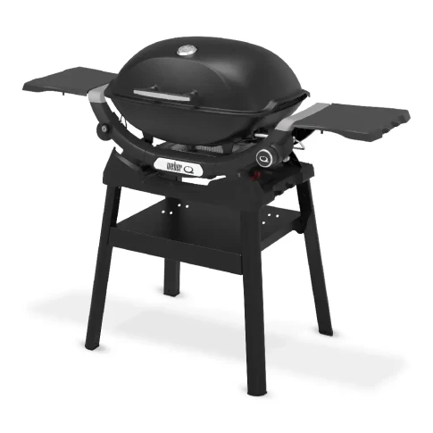 Газовый гриль Weber Q 2200N с боковыми столиками и компактной подставкой