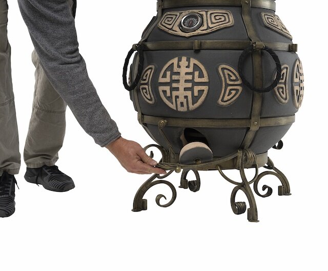 Тандыр "Шар" (ЭКО-Тандыр), 30 см, графит  