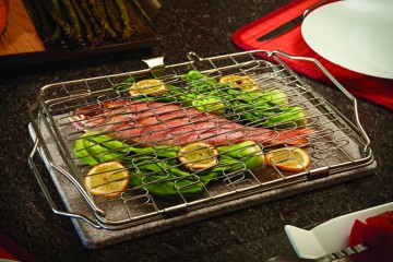 Складная сетка для жарки рыбы и овощей (нерж. сталь)